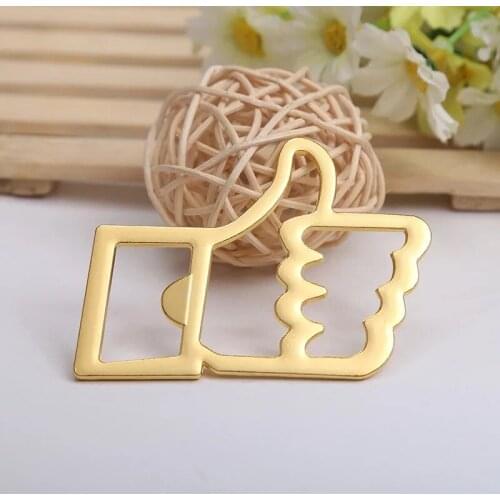 Free shipping 60pcs/lot golden zinc alloy thumb bottle opener wedding opener favors and gifts, event party supplies