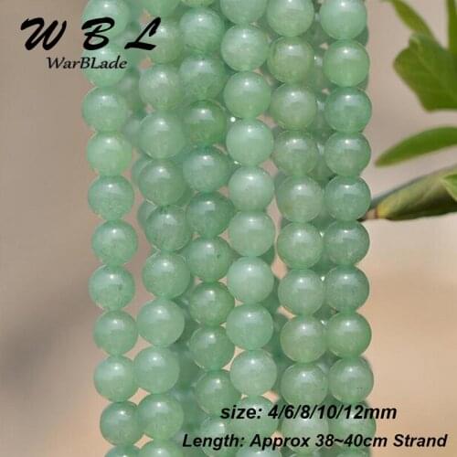 WarBLade 4-12mm Natural Stone Green Aventurine Beads Round Loose Beads For Jewelry Making DIY Bracelet High Quality