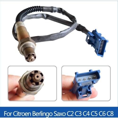 For Citroen C2 C3 C4 C5 C6 C8 Peugeot 206 207 306 307 0258006185 96368765 9636968380 Air Fuel Ratio Oxygen O2 Lambda Sensor