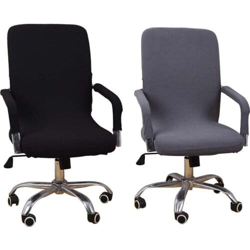 Stretch Spandex Office Chair Covers S/M/L knitting Anti-dirty Computer Seat Chair Cover Removable Slipcovers For Office Chairs
