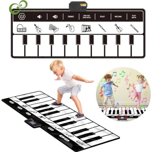 Electronic Musical Mat Carpets Keyboard Baby Piano Play Mat Toy Musical Instrument Music Toys Educational Toys for Kids Gift YJN