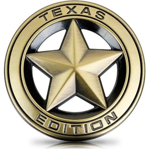 TEXAS EDITION Metal Car Sticker Logo Emblem Badge Car Styling Sticker For Universal Cars Motorcycle Decorative Accessories
