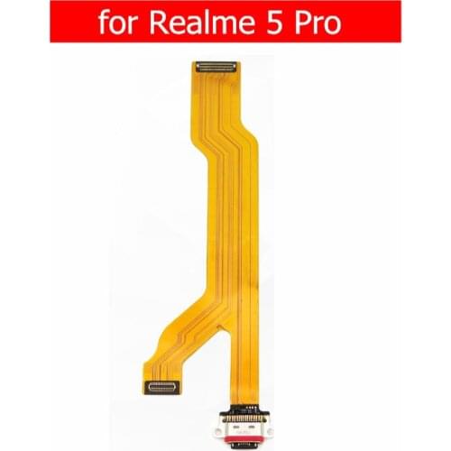 For Realme 5 Pro USB Charger Connector Flex Cable USB Charging Dock PCB Board Flex Cable Repair Spare Parts