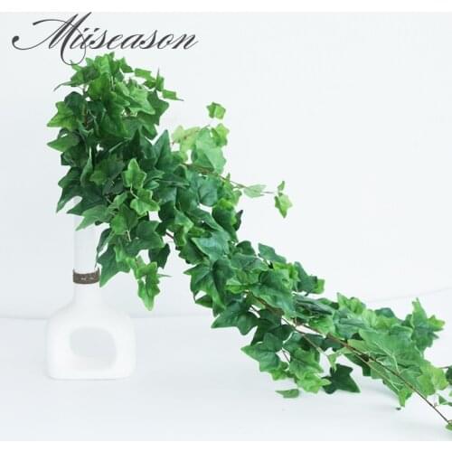 130cm big Artificial Sweet Potato leaves vine full Foliage Garland Plant Home Wedding Decoration Hanging Garland Decor 2 kinds