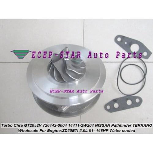 Turbo CHRA Cartridge Core GT2052V 726442-5004S 726442 Turbocharger For NISSAN Pathfinder Mistral TERRANO 01- ZD30ETi 3.0L 168HP