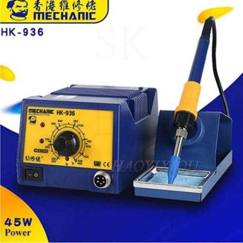 MECHANIC HK-936 Lead-Free Soldering Iron Soldering Station Adjustable Temperature Welding Desoldering Tools SMT Rework Station