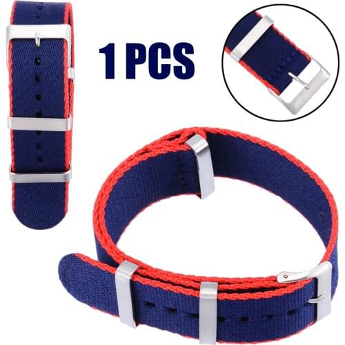 8 Colors Replacement Nylon Watchbands Fashio Military Nylon Watch Straps Adjustable Belt For Men Women Watches Accesssories