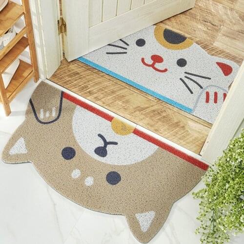 Cartoon Anime Bear Rug And Carpet Sanding Loop Anti Slip Home Door Bathroom Bedroom Kitchen Floor Doormat Non-slip Mat Carpets