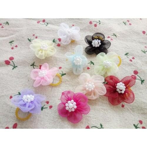 New fashion Pet accessories handmade flower pet hairpin Dog accessories Pet Supply 50pcs/lot