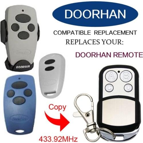 DOORHAN Remote Control 433MHz Replacement Rolling Code DOORHAN Garage Door Remote Control