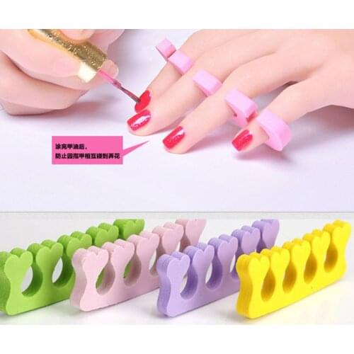 10pcs (5 pairs) Toe Separator Soft Foam Nail Art Salon Pedicure Manicure Nail Tools