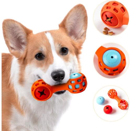 Rubber Dog Chew Toy with Leakage Function Puzzle Pet Products for Large Medium Dog Bite Resistant Dog Supplies Puppy Accessories