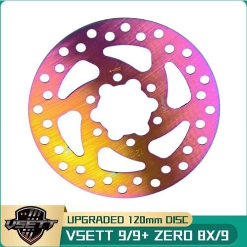 Universal Upgraded 120mm Disc Brake Rotor for VSETT 9 9+ ZERO 8X 9 Electric Scooter Reinforced Colorful Brake Disc