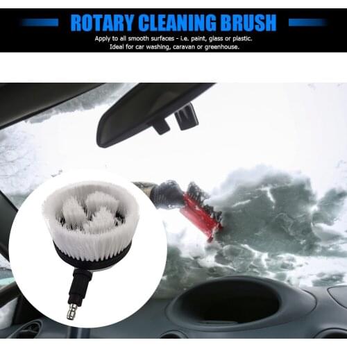 Rotating Cleanning Tool Window Brush Pressure Washer Rotating Brush with 1/4 inch Quick Connector Male for Car Wash