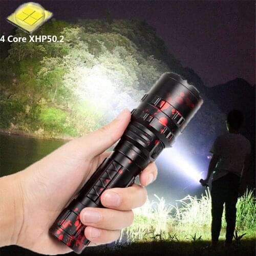 High Power XHP50.2 LED Flashlight Xlamp Hunting L2 Waterproof Torch 5 Modes Lanterna USB Rechargeable Tactical Light For Outdoor