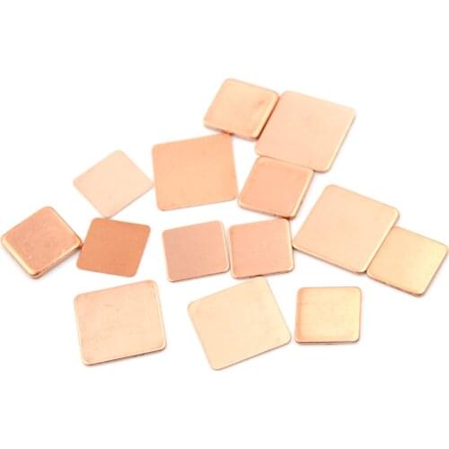 10PCS Shim Thermal Pad Heatsink Sheet Laptop Copper Sheet Plate Strip