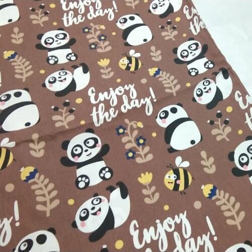 100% Cotton viaPhil Brand Grey Pink Cartoon Cats Printed Fabric Animal Fabric Patchwork Cloth Dress Home Decor