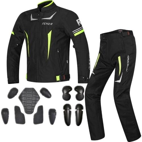 2021 Mens Motorcycle Racing Riding Jackets/Long Pant Equipment Motocross Full Body Armor Clothing Off Road Suit Moto Gear