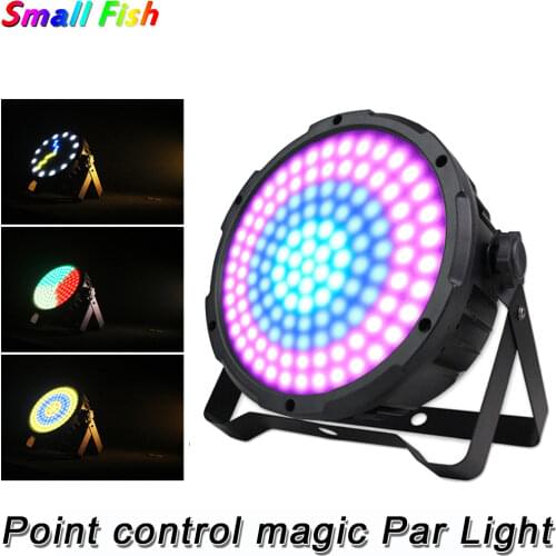 127pcs LED RGB 3IN1 Point Control Magic Par Light Light Party Show Light DMX512 LED Stage Lighting Projector Disco Club DJ Light