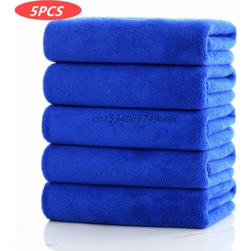 5PCS 30/40/60CM Microfiber Super Soft Car Cleaning Towel Auto Washing Glass Household Cleaning Small Towel 420GSM