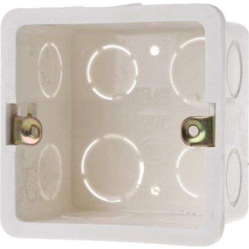 80x80 PVC Junction Box Wall Mount Cassette For Switch Socket Base Switch Bottom HX6D