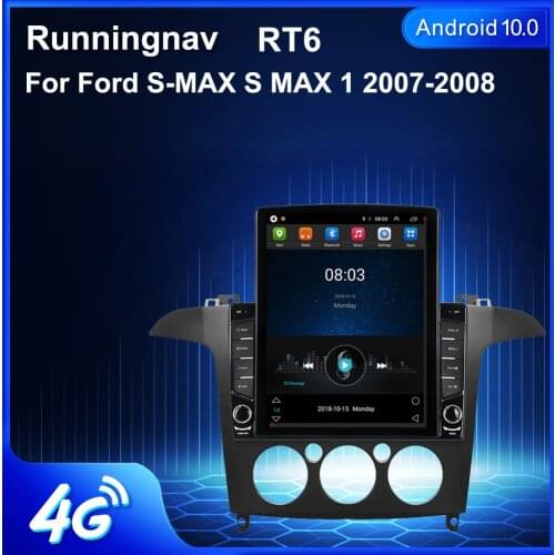 9.7" Android 10.1 For Ford S-MAX S MAX 1 2007-2008 Tesla Type Car Radio Multimedia Video Player Navigation GPS RDS no dvd