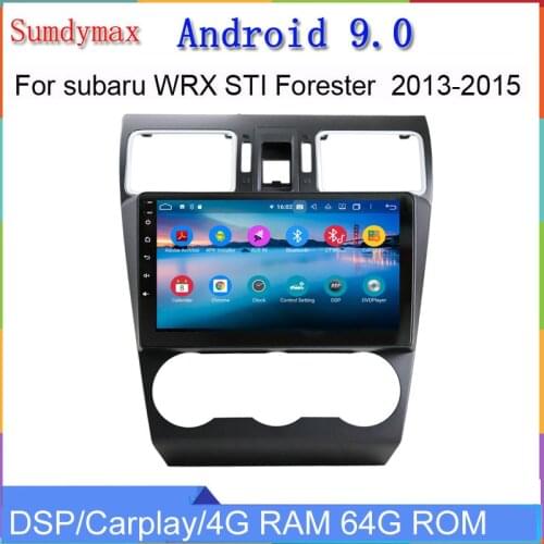 Octa core 4G RAM android 10 car dvd player for subaru WRX Forester XV STI 2014-2019 car multimedia gps glonass wifi DSP