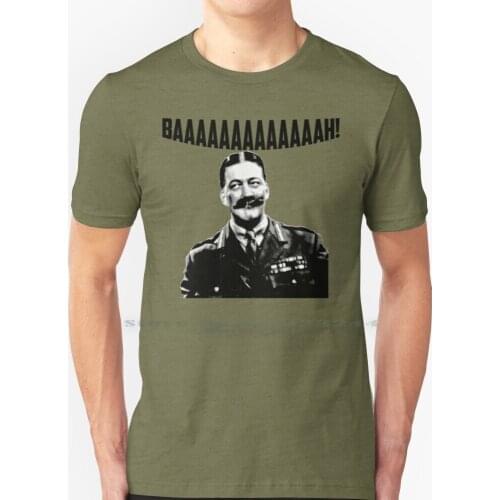 Baaaaaaaaaaaaaaah! T Shirt 100% Pure Cotton Blackadder Black Adder Adder Black Stephen Fry Fry Melchett General Lord Melchett