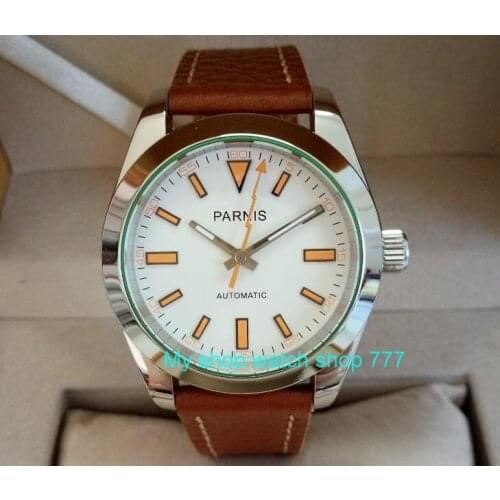 Free shipping 40mm Parnis Sapphire Glass Mens watches Japanese Automatic Movement Watch High quality 2017 new fashion 410