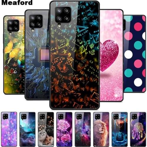 For Samsung M32 Tempered Glass Case Soft Bumper Hard Funda For Samsung Galaxy M32 M12 A22 4G 5G Phone Case Back Cover M 32 M325