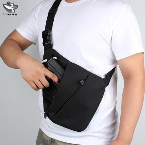 Functional Tactical Chest Bag Nylon Military Sling Chest Bag for Men