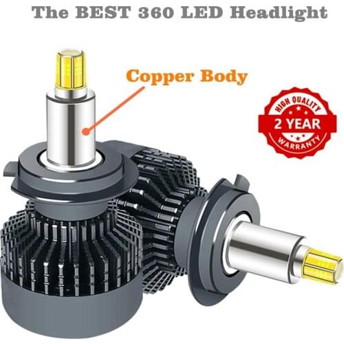 Goeser H11 H7 Led Headlight H8 H9 H1 9005 9006 Headlamp D2H D1S D2S D3S D4S Led Car Bulb HB3 HB4 Ice Bulb For Auto 12V Turbo