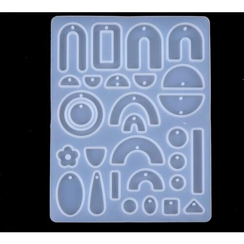 Silicone Pendant Mold For Resin Acrylic Jewelry Tools Earring Necklace Pendant Resin Mold Casting Mold Jewelry Making