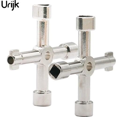 Urijk 2018 New Universal Cross Key Triangle Square Wrench Spanner Triangle Electric Elevator Cabinet Valve Bicycle Repair Best