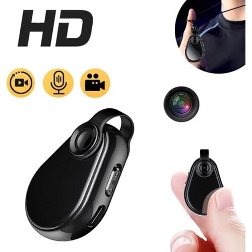 Small 1080P Micro Cam Wearable Mini Camera Espia Video Voice Recorder Body Cam Sport Clip Necklace Support 64GB TF Card