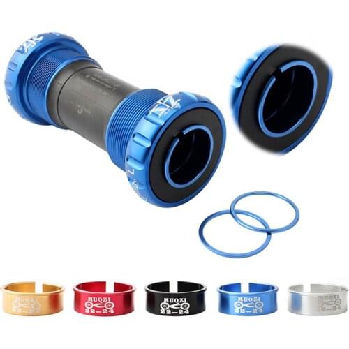 Bicycle Reducing Sleeve 24mm To 22mm BB Axis Adjustable Sets Adapter Ring Washer Bicycle general parts