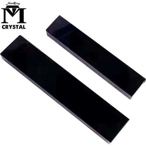 Natural Obsidian Crystal paper weight Crystal Gemstone Healing Stone Mascot Home Shop Decor Crafts Ornaments