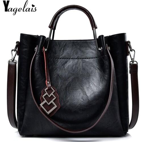 2019 New H Vintag Women Leather Composite Bags Zipper Hasp Single Shoulder Crossbody Bags Soft Fashion Womens Handbags B Totes