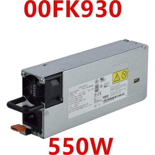 New Original PSU For Lenovo IBM X3650M5 X3550M5 X3500M5 550W Power Supply 00FK930