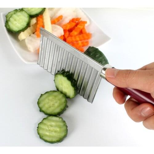 Potato Cutter Peeler Chip Slicer Wave Knife for Potatoes Vegetable Fruit Cutting Chopper Serrated Blade Carrot Slicer French Fry