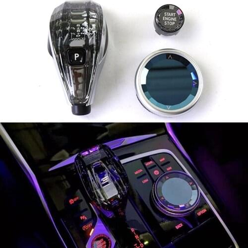 For BMW 1 2 3 4 5 6 7 x3 x4 x5 x6 3gt 5gt Series F Chassis 13-18 Led Crystal Gear handle Shift Knob