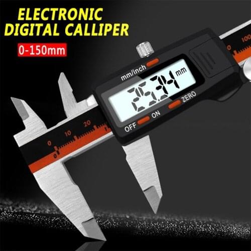 Stainless steel 0-150MM Digital Electronic High Precision Vernier Mm/inch/mm/in/f 4 units Digital calipers Metal Measuring tool