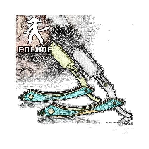 Stainless steel folding shaver holder shaving shaving shaving shaving eyebrow double-sided handle vintage shaver