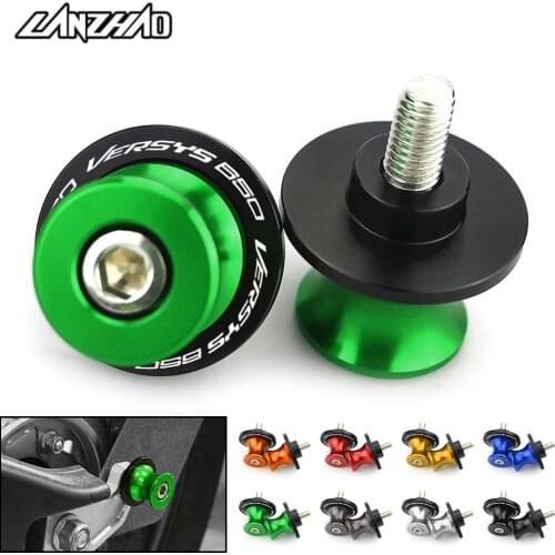 VERSYS 650 Motorcycle Swingarm Spools Maintainance Stand Screws Bolts CNC Aluminum Accessories for Kawasaki Versys 650 2015 2016