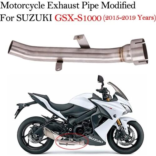 Motorcycle Exhaust System Modified Middle Intermediate Connecting Pipe For Suzuki GSXS1000 GSX-S1000 GSX S1000 2015-2019 Years
