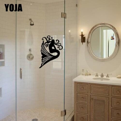 YOJA 26x18.3CM Interesting Glass Applique Home Decor Wall Sticker G2-0080