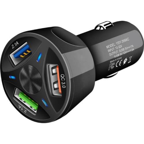 12V Car Cigarette Lighter Charger Auto USB QC 3.0 Quick Charge 3 USB Splitter U1JA