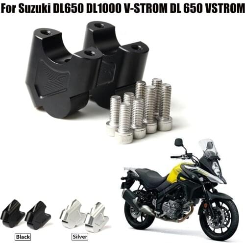 Motorcycle Bar Clamps Handlebar Risers Adapter Handle Bar Riser Mount Clamp For Suzuki DL650 V-STROM DL 650 VSTROM 650 DL1000