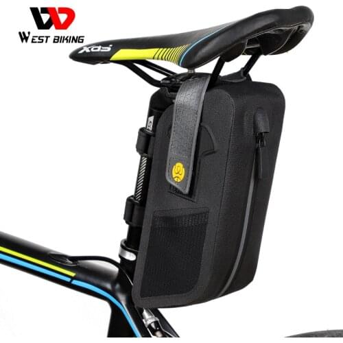 WEST BIKING Bike Frame Bag Bicycle Saddle Bags Reflective Rainproof Tools Pannier Multifunctional Bike Seatpost Bag Accessories