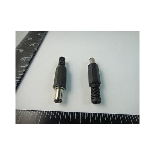 100pcs 2.1mm x 5.5mm Male DC Power Plug Jack Adapter Connector Plastic Cover